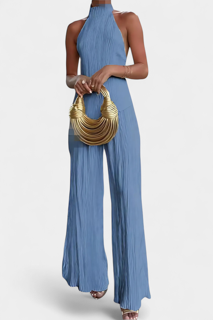 Celeste Pleated Halter Co-Ord Set