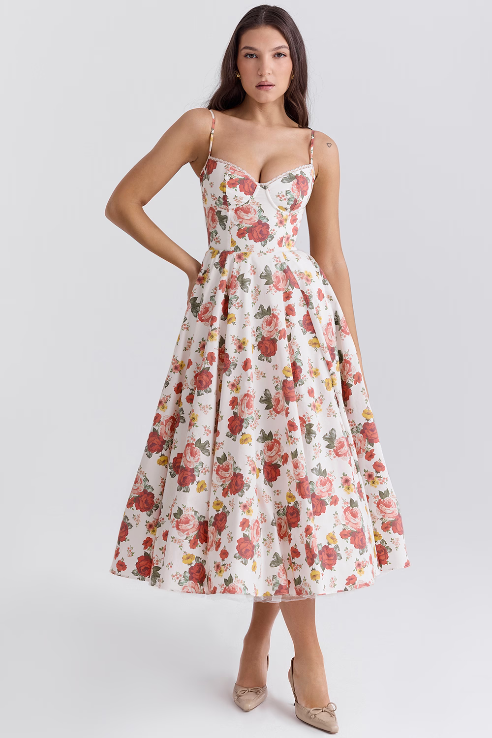 Fiorentina Rose Midi Dress