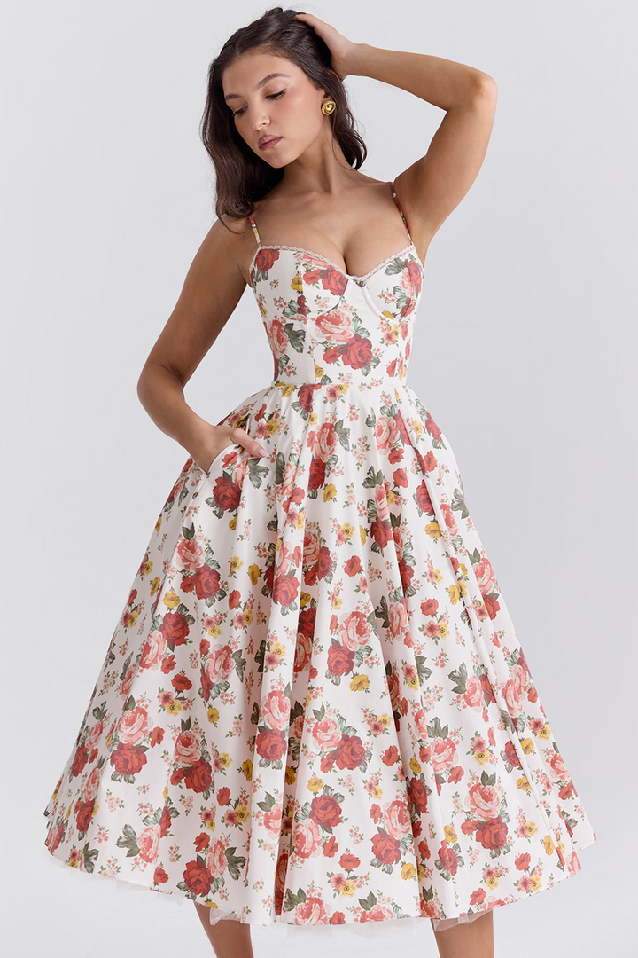 Fiorentina Rose Midi Dress