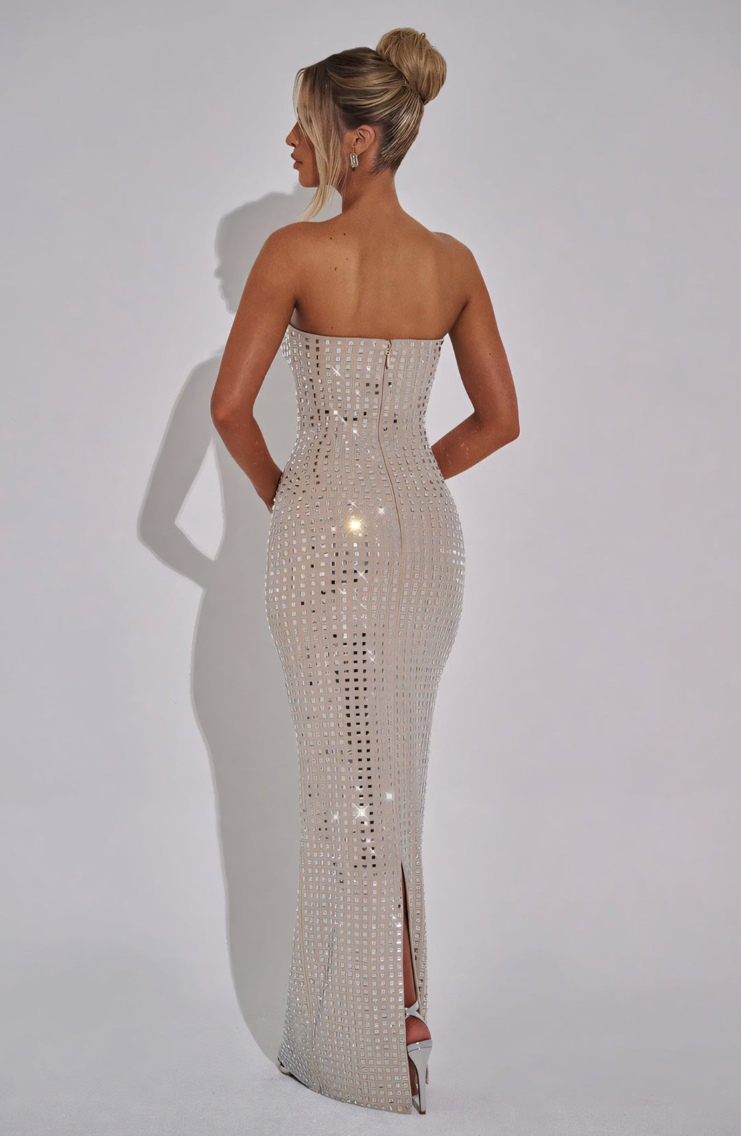 Serenavia | Sequin Strapless Maxi Dress