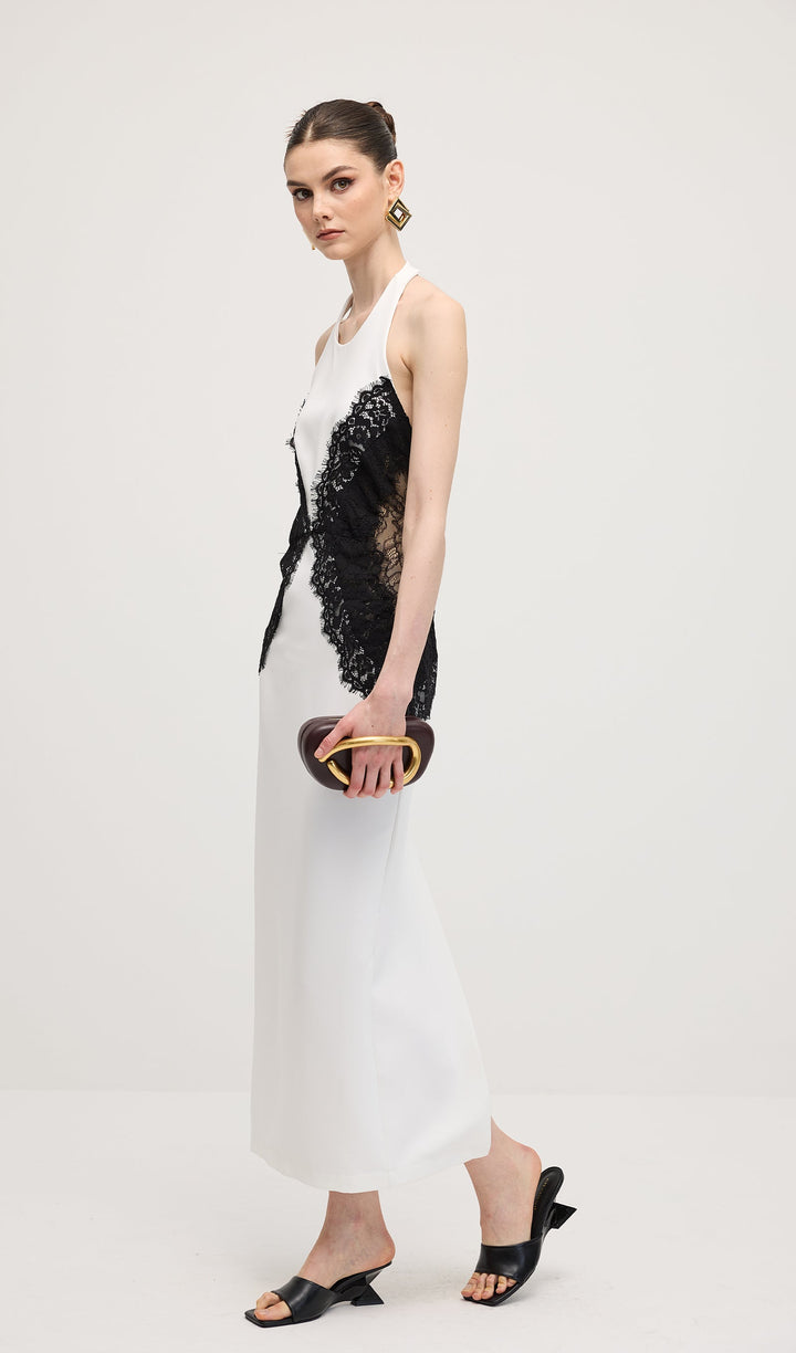 Noir Elegance Maxi Dress