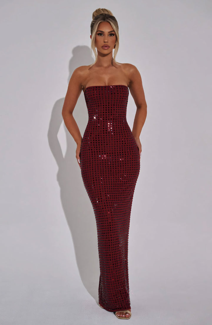 Serenavia | Sequin Strapless Maxi Dress