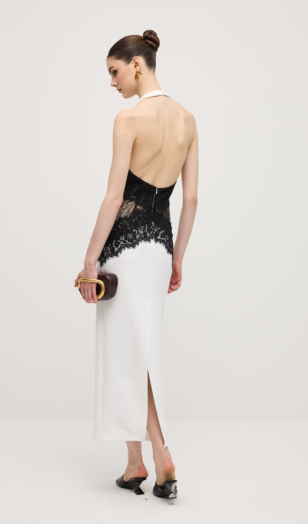 Noir Elegance Maxi Dress