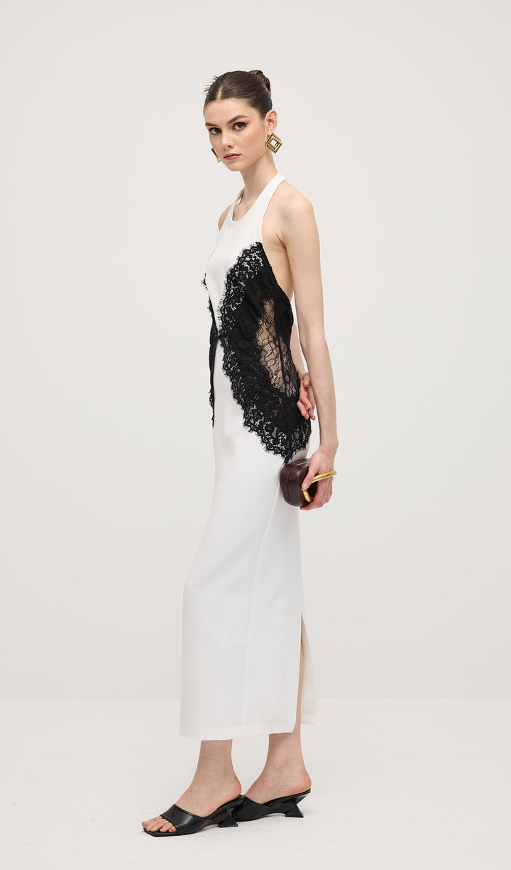 Noir Elegance Maxi Dress