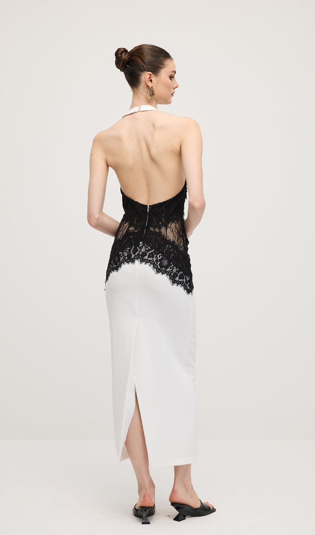 Noir Elegance Maxi Dress