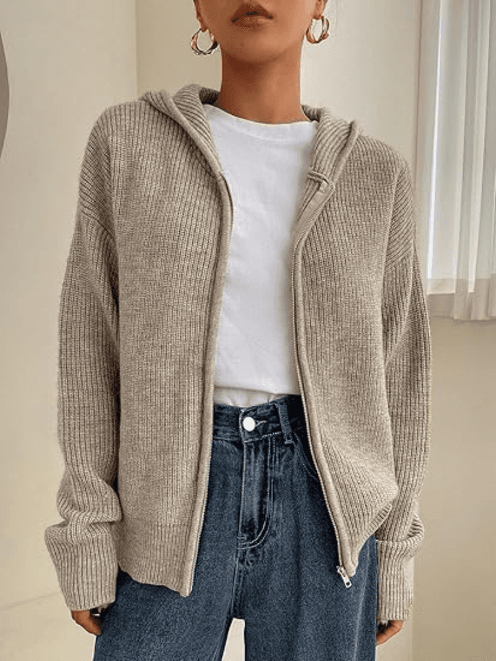 Harper Knit Zip Hoodie