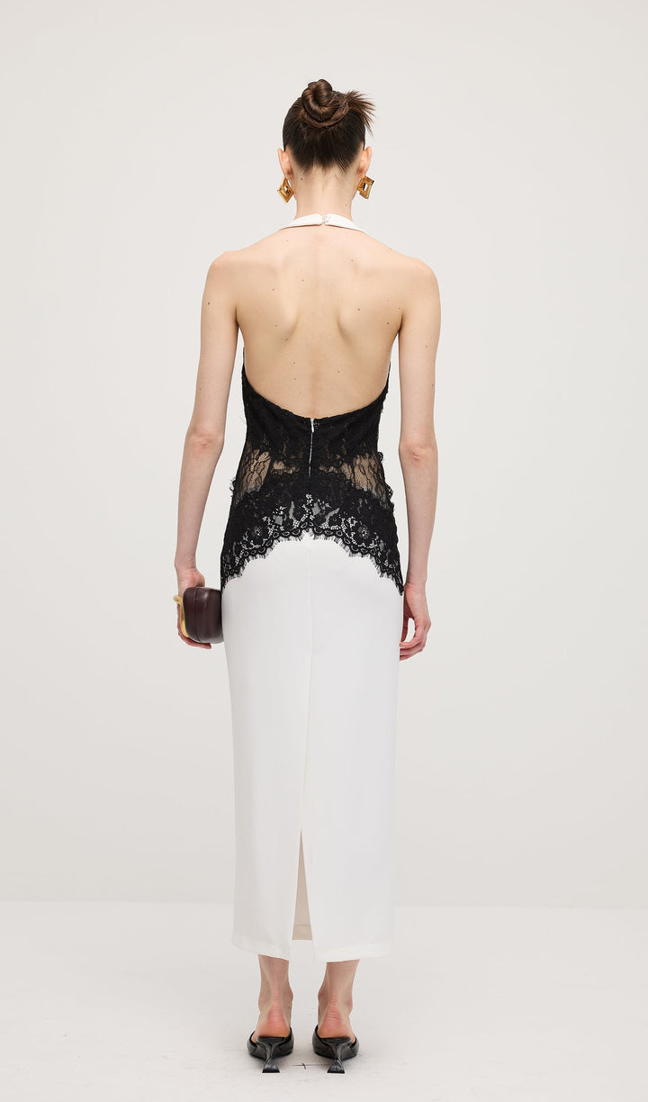 Noir Elegance Maxi Dress