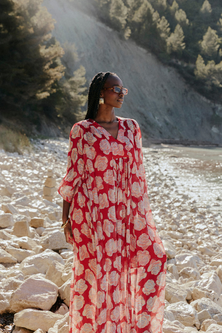 Capri Dress – Flowing Elegance from Beach to Sunset