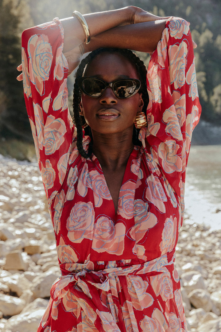 Capri Dress – Flowing Elegance from Beach to Sunset