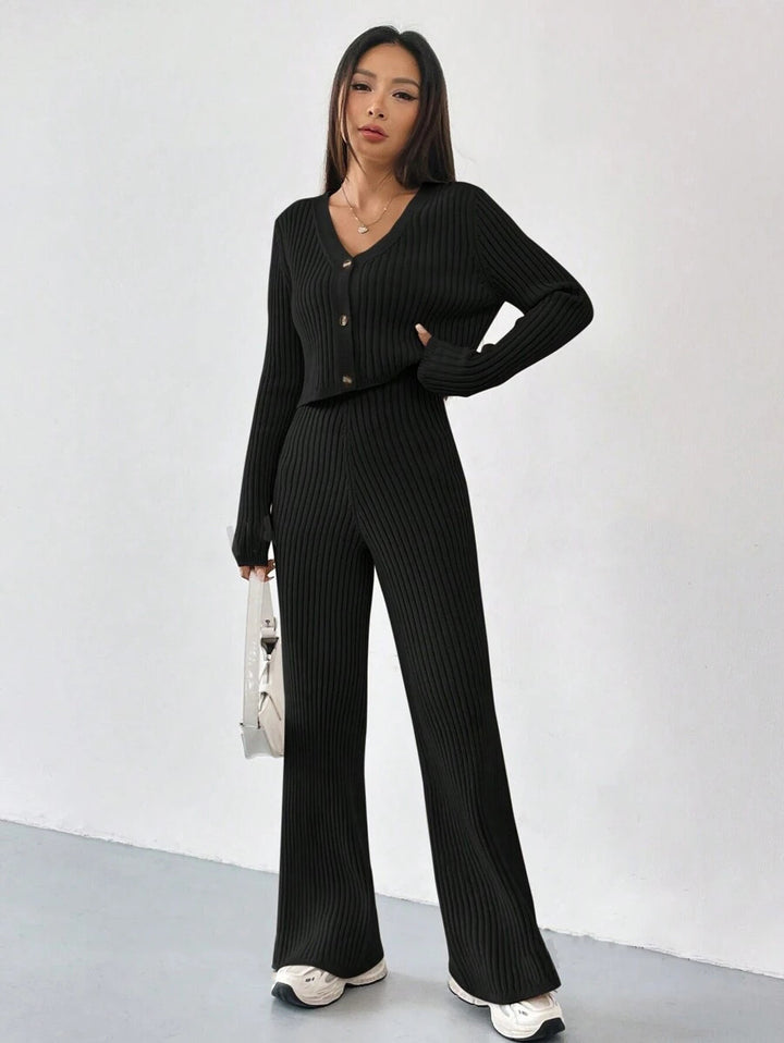 Evania | Elegant V-Neck Lounge Set