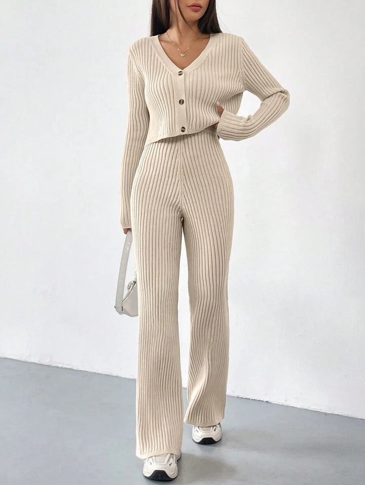 Evania | Elegant V-Neck Lounge Set