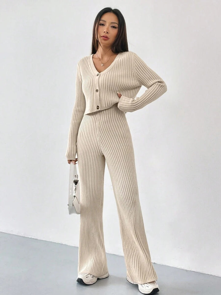 Evania | Elegant V-Neck Lounge Set