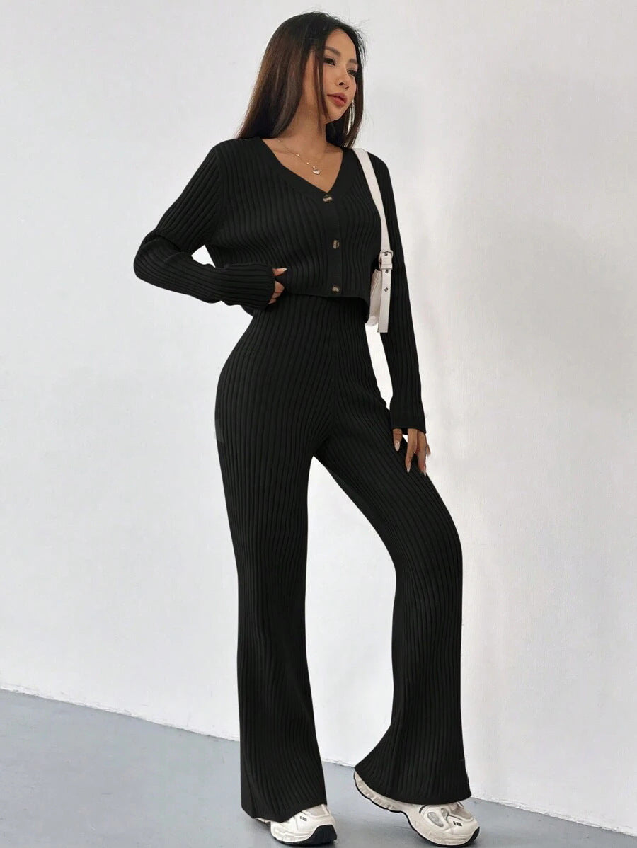 Evania | Elegant V-Neck Lounge Set