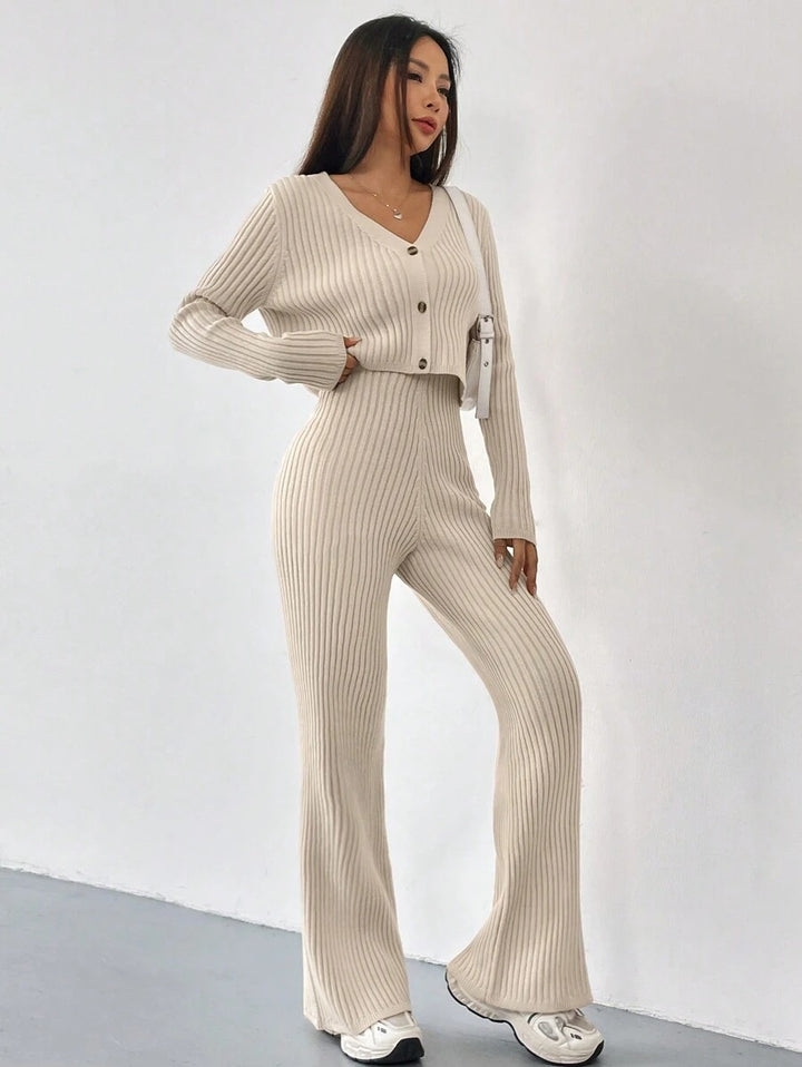 Evania | Elegant V-Neck Lounge Set