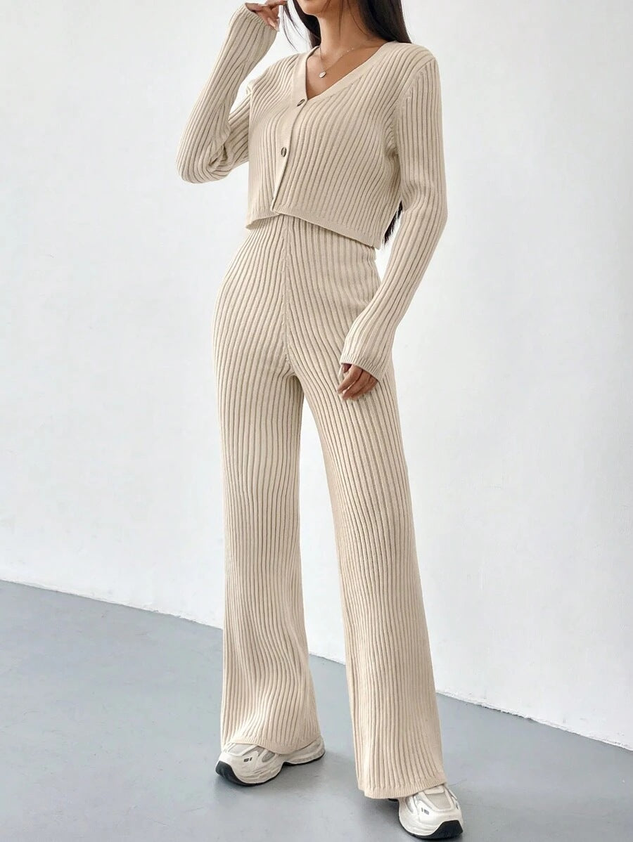 Evania | Elegant V-Neck Lounge Set