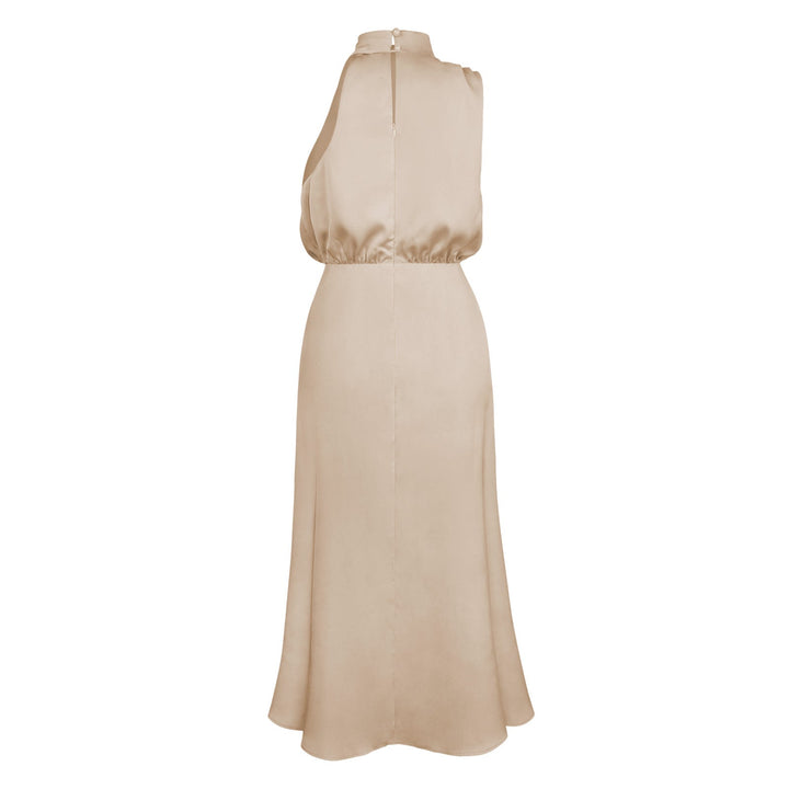 Lunara – Satin Maxi Dress with Cowl Neckline