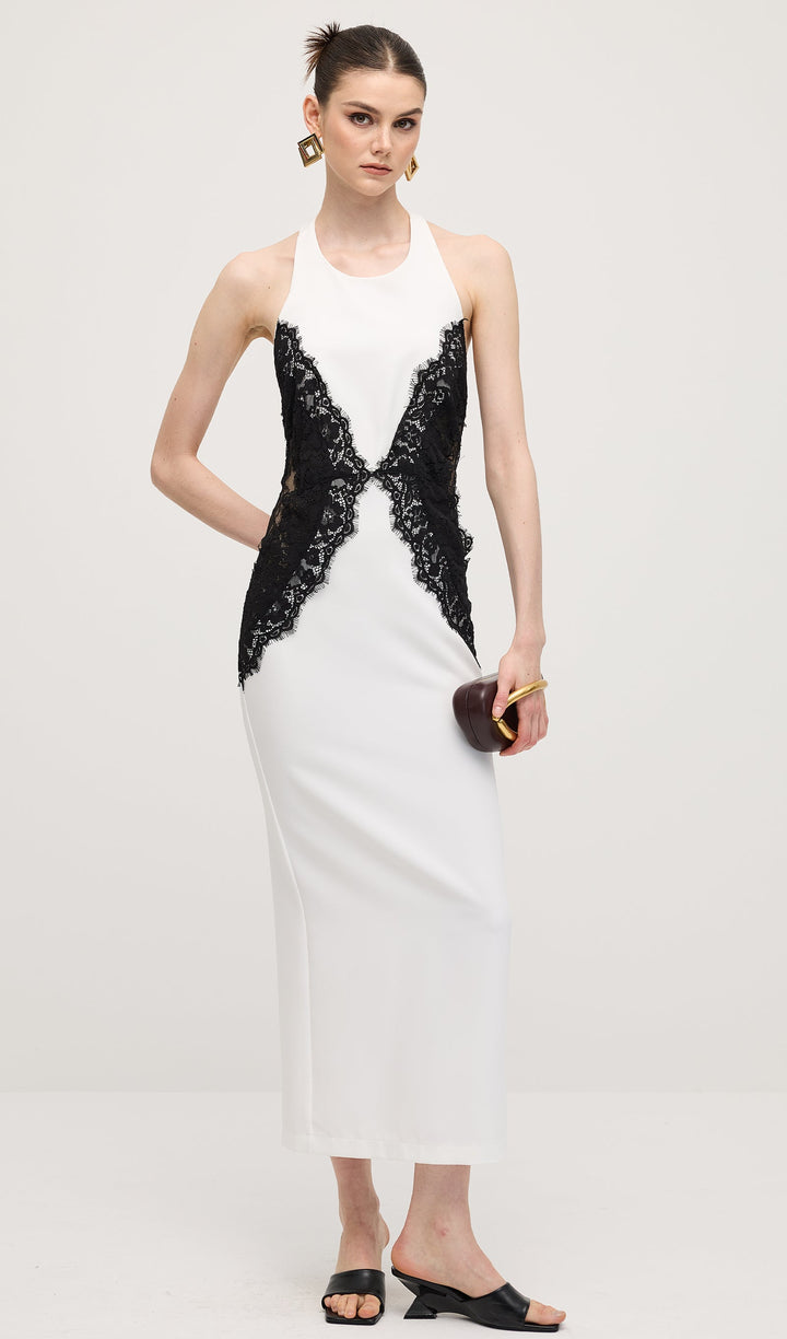 Noir Elegance Maxi Dress