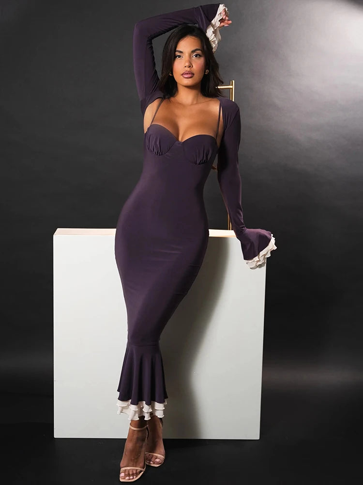 Isalyn | Fishtail Elegance Maxi Dress