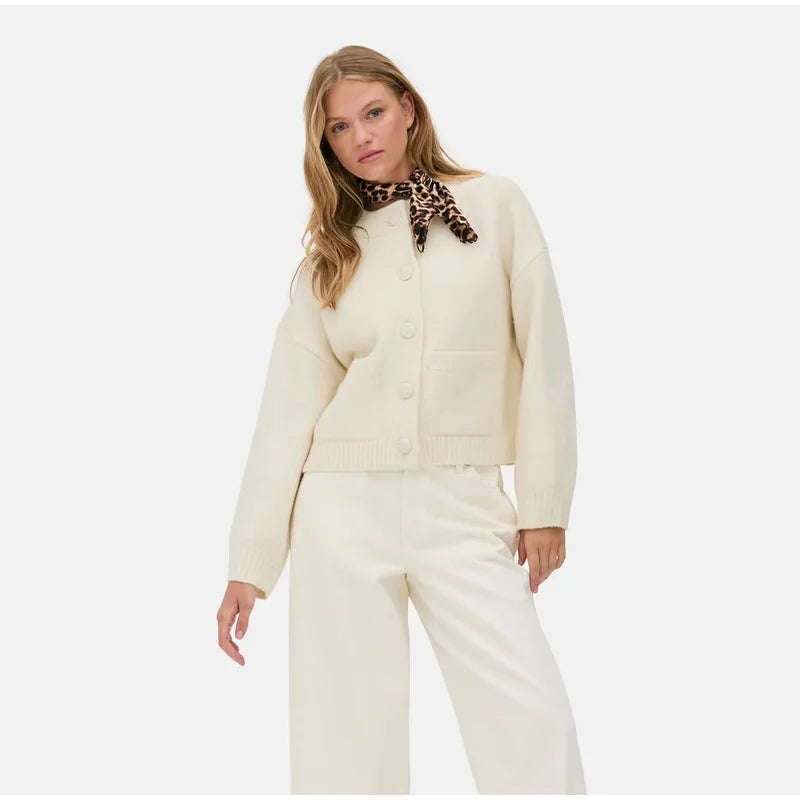 Thalisse | Cozy Button-Up Knit Cardigan