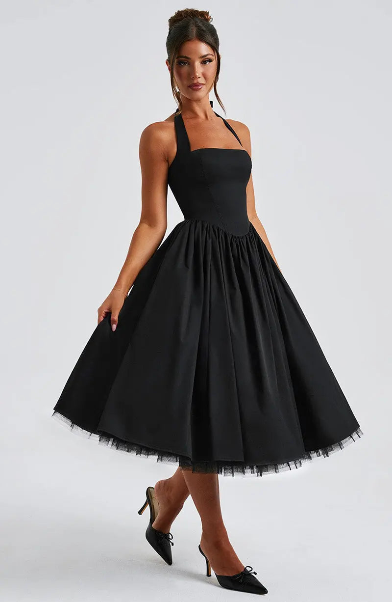 Veylisse | Graceful Halter Midi Dress