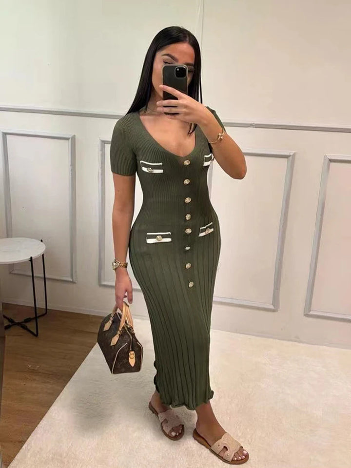 Zarelle | Elegant Knitted Bodycon Dress