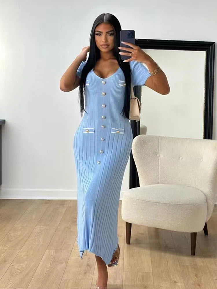 Zarelle | Elegant Knitted Bodycon Dress