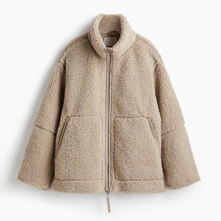 Evionna | Teddy Fleece Zipper Jacket