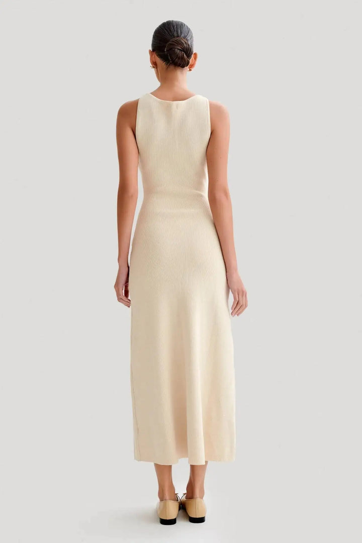 Zephoria | Sleek Knitted Elegance Maxi Dress