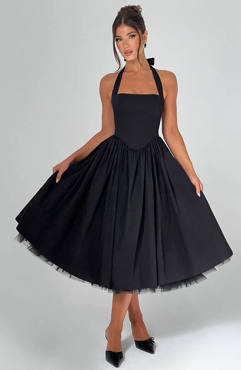Veylisse | Graceful Halter Midi Dress