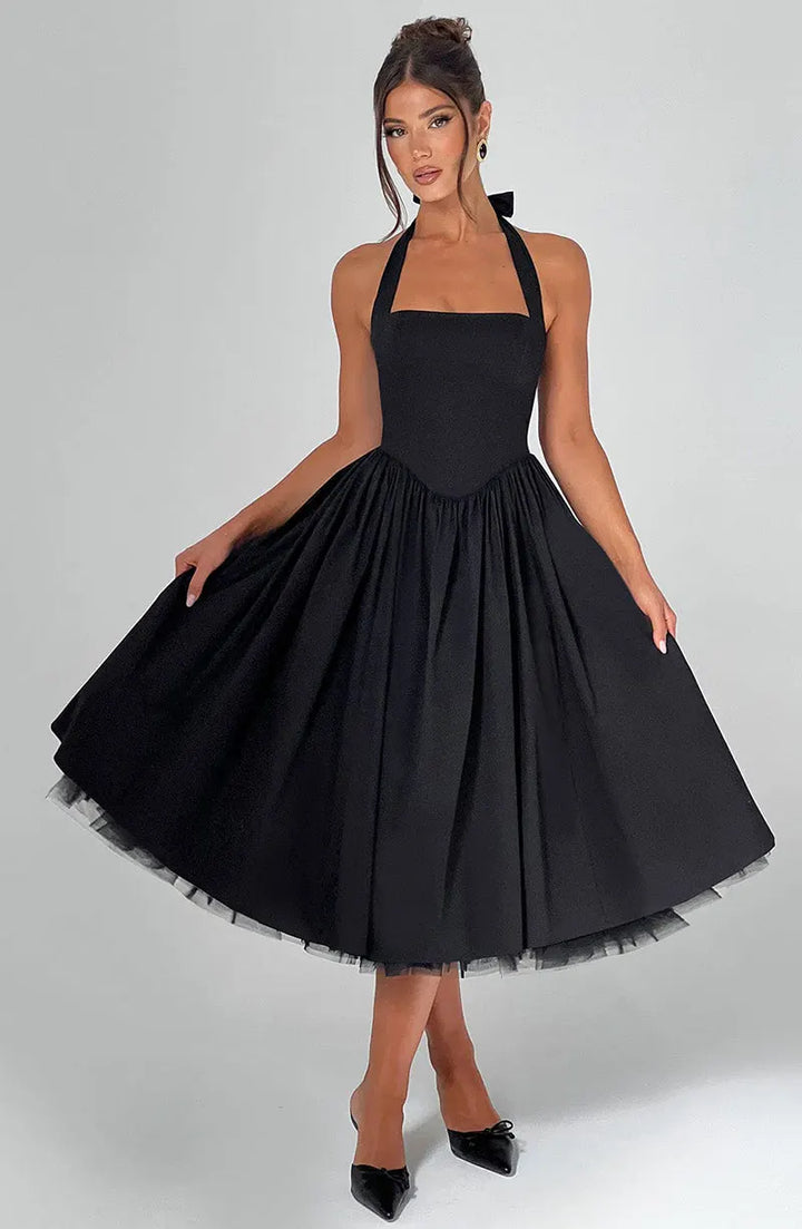 Veylisse | Graceful Halter Midi Dress