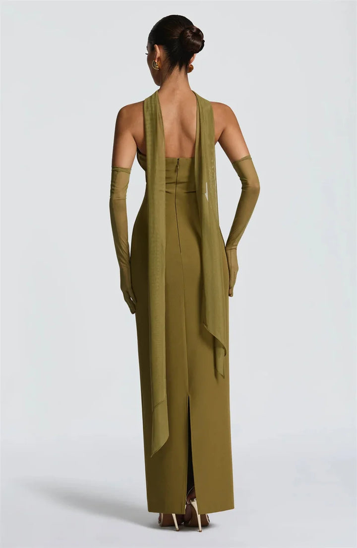 Arvianne | Halter Elegance Maxi Gown
