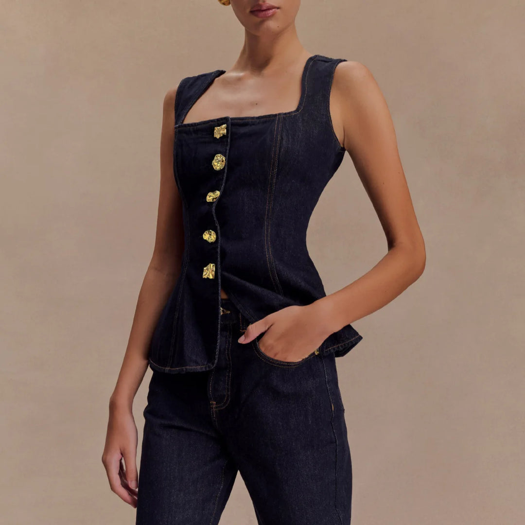 Juniper Denim Two-Piece Set