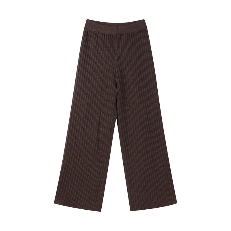 Lyselle | Chic Knit Cardigan & Trousers Set