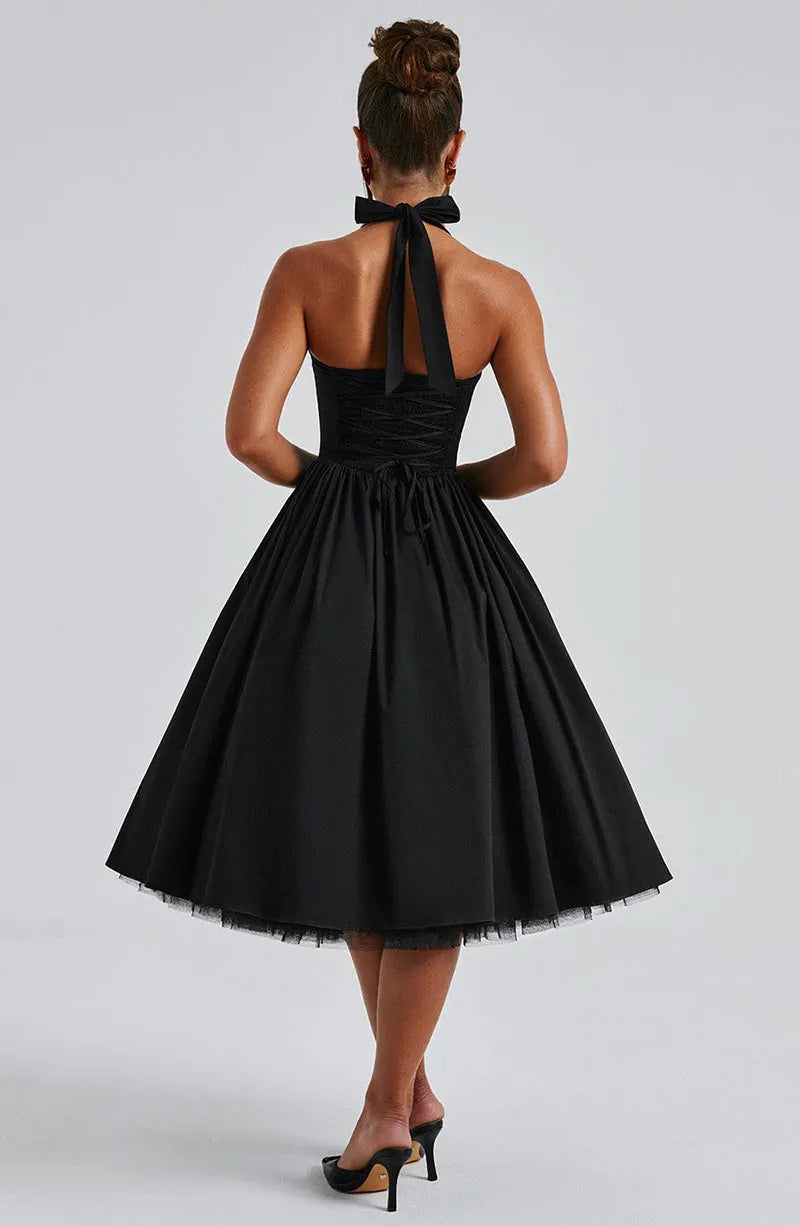 Veylisse | Graceful Halter Midi Dress