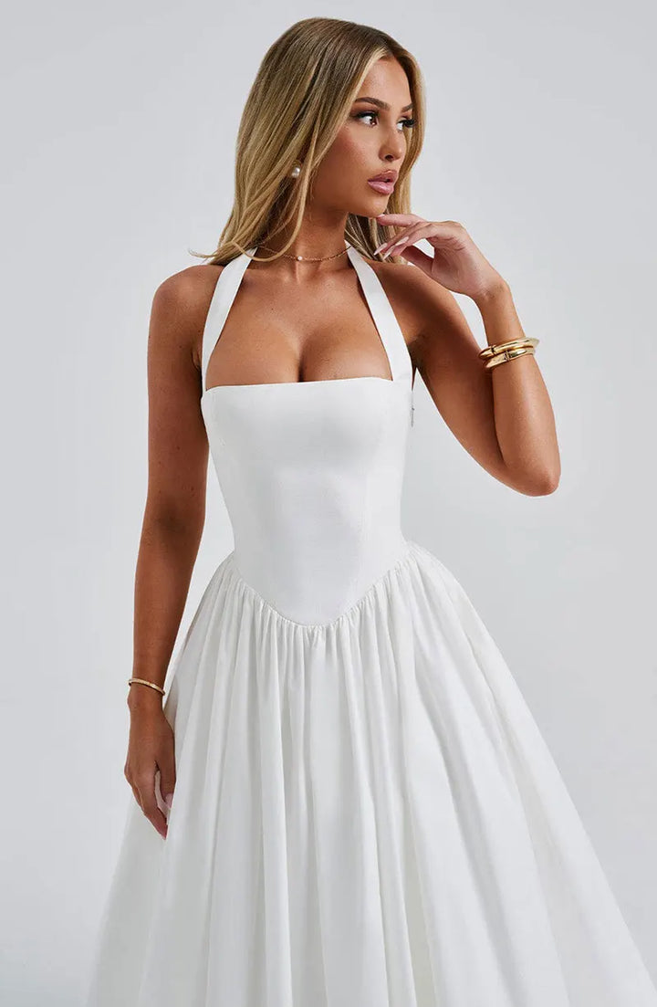 Veylisse | Graceful Halter Midi Dress