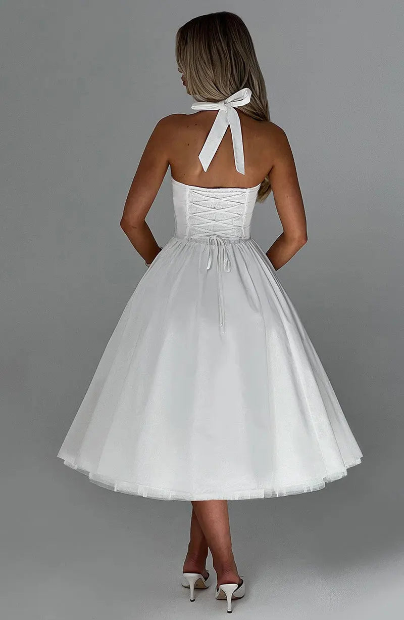 Veylisse | Graceful Halter Midi Dress