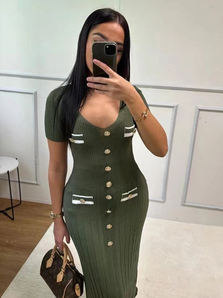 Zarelle | Elegant Knitted Bodycon Dress