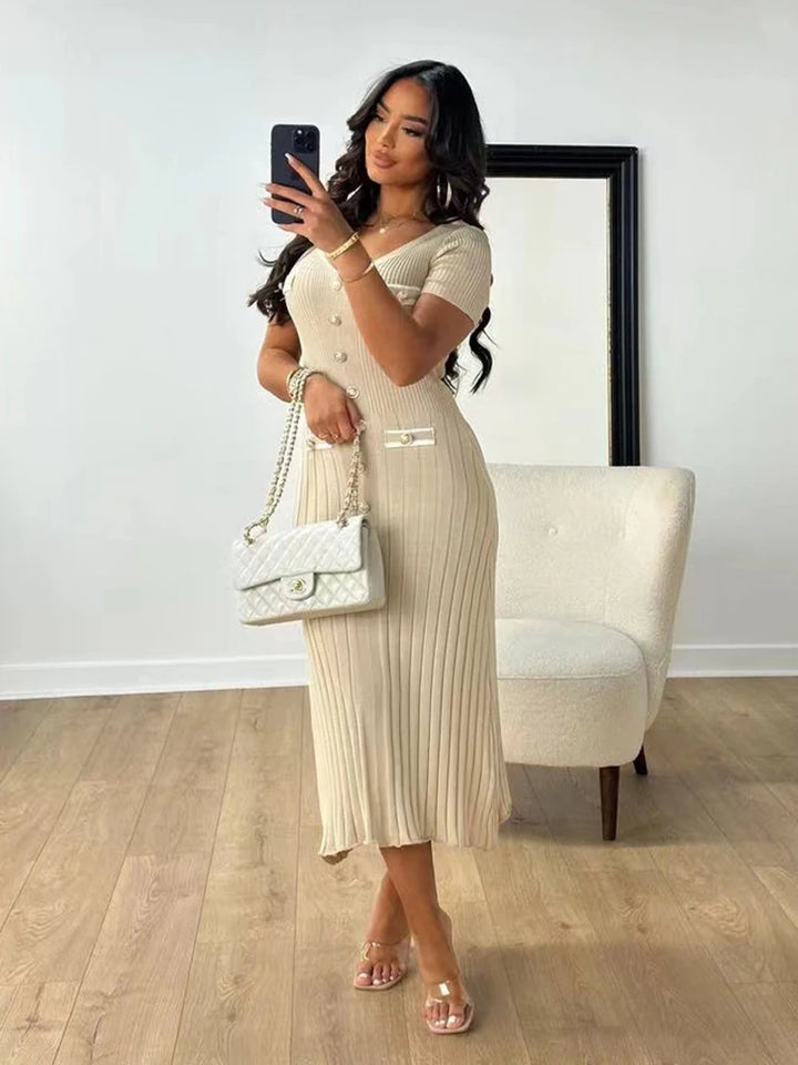 Zarelle | Elegant Knitted Bodycon Dress