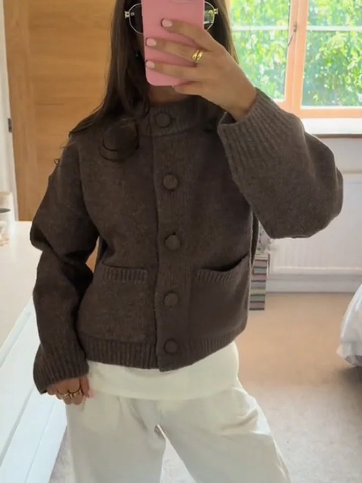 Thalisse | Cozy Button-Up Knit Cardigan