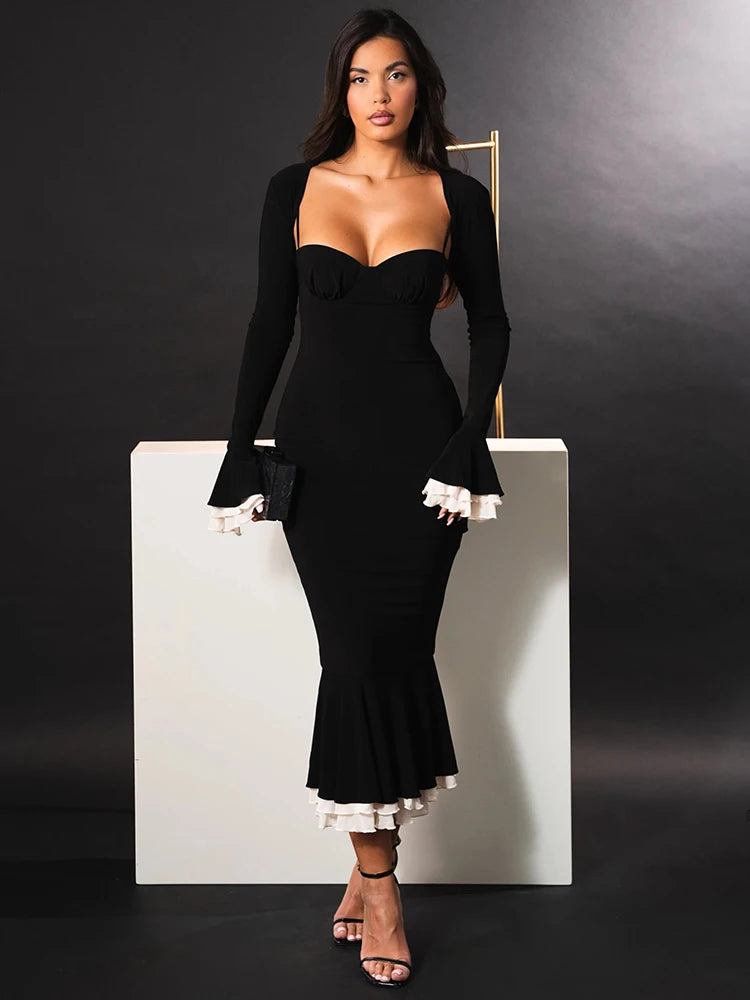 Isalyn | Fishtail Elegance Maxi Dress