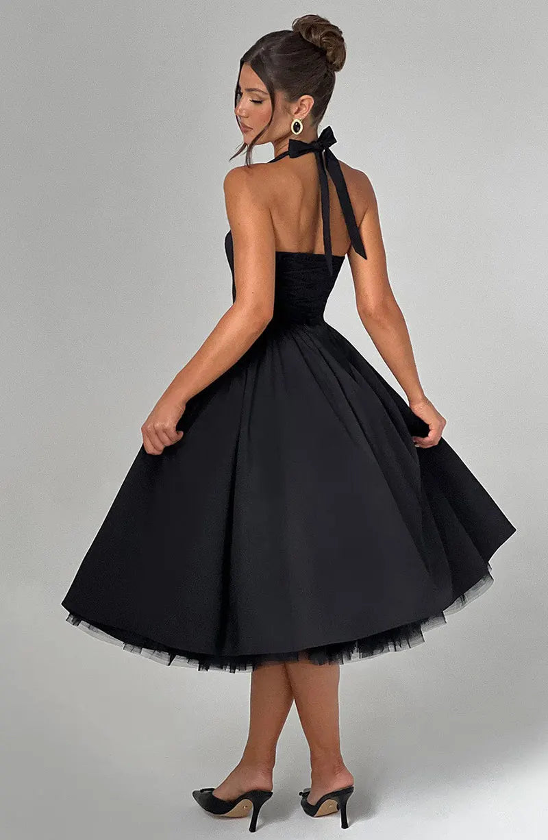 Veylisse | Graceful Halter Midi Dress