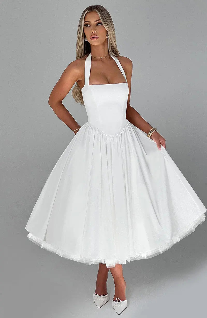 Veylisse | Graceful Halter Midi Dress