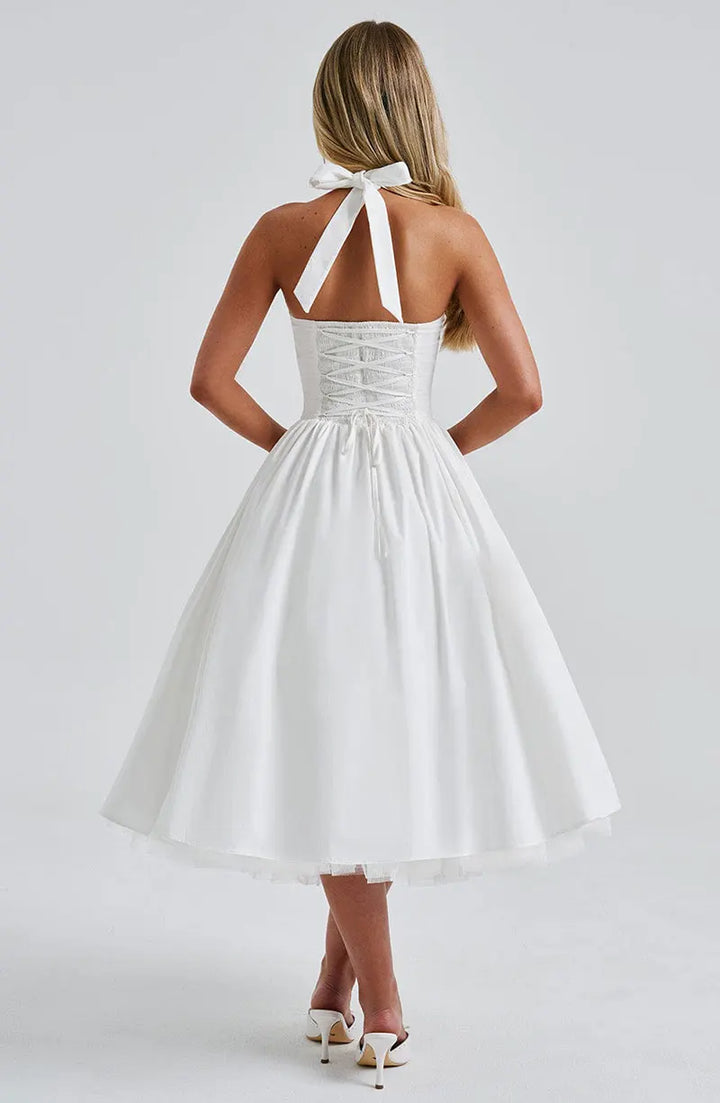 Veylisse | Graceful Halter Midi Dress