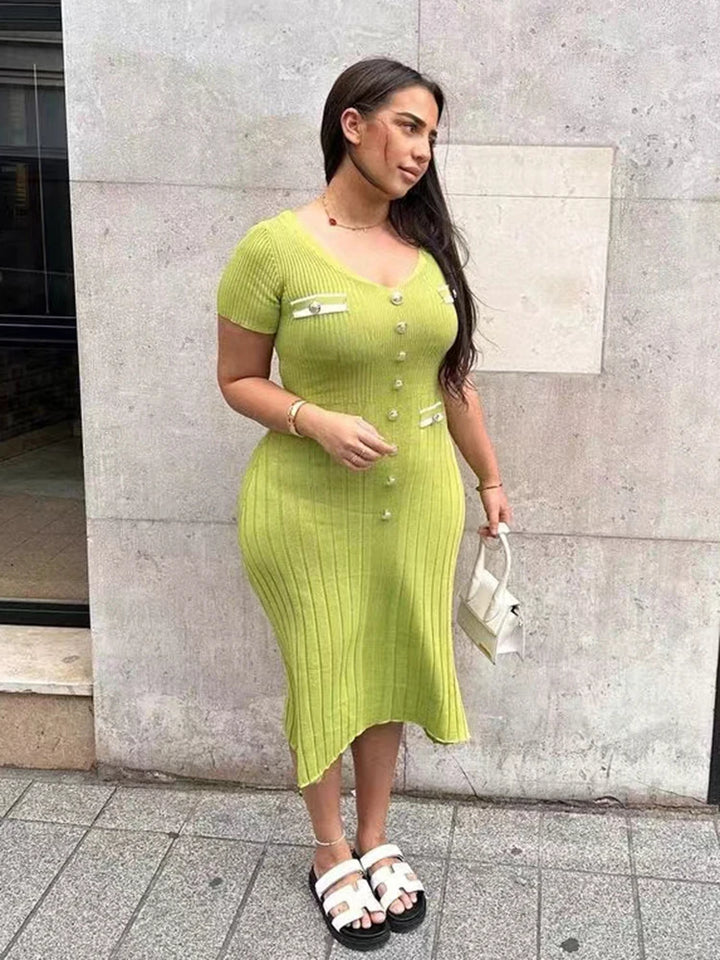 Zarelle | Elegant Knitted Bodycon Dress