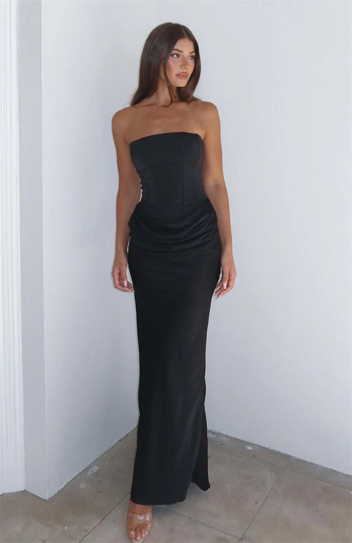 Arwen | Satin Grace Maxi Dress