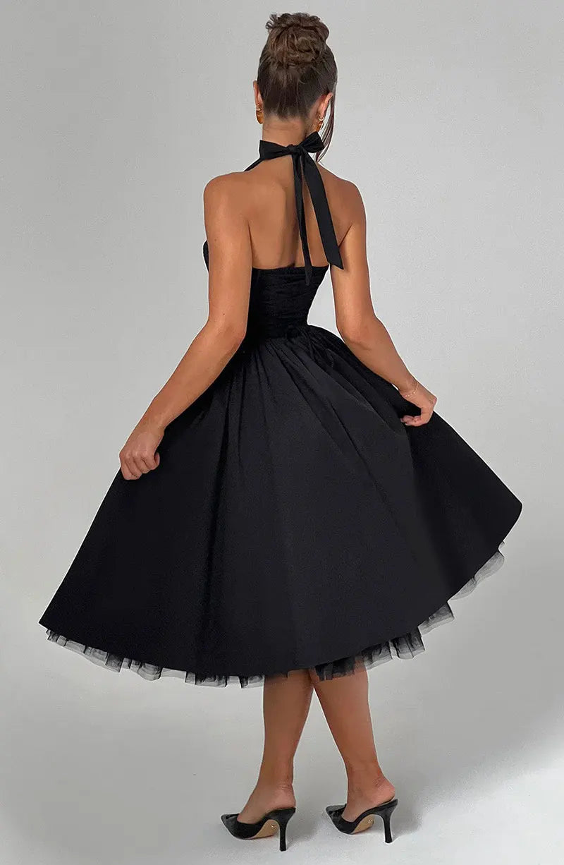 Veylisse | Graceful Halter Midi Dress