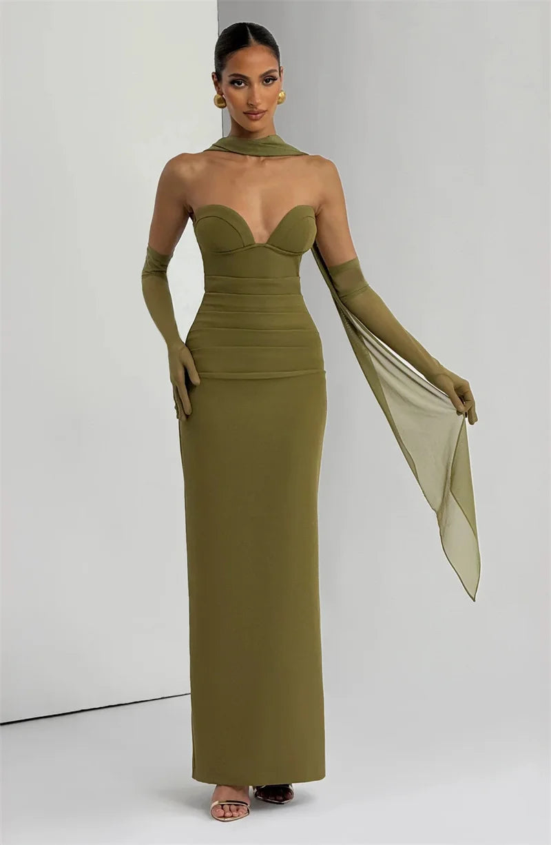 Arvianne | Halter Elegance Maxi Gown