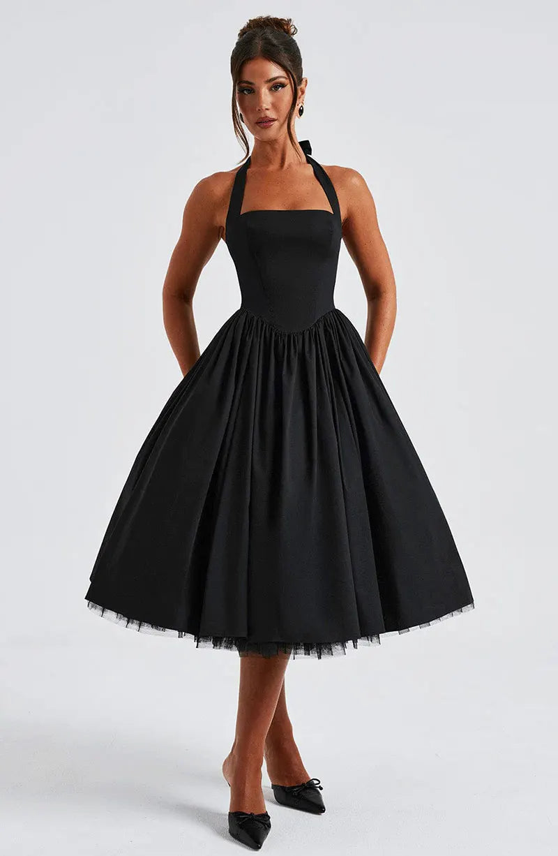 Veylisse | Graceful Halter Midi Dress