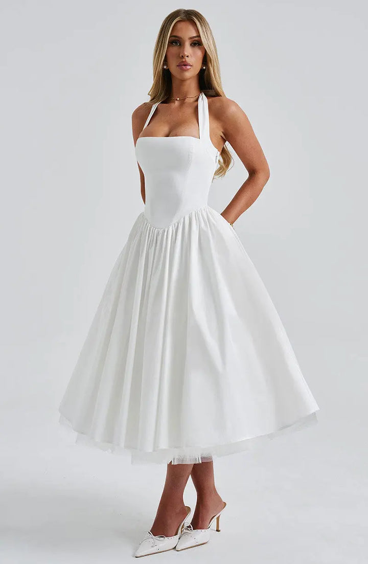 Veylisse | Graceful Halter Midi Dress