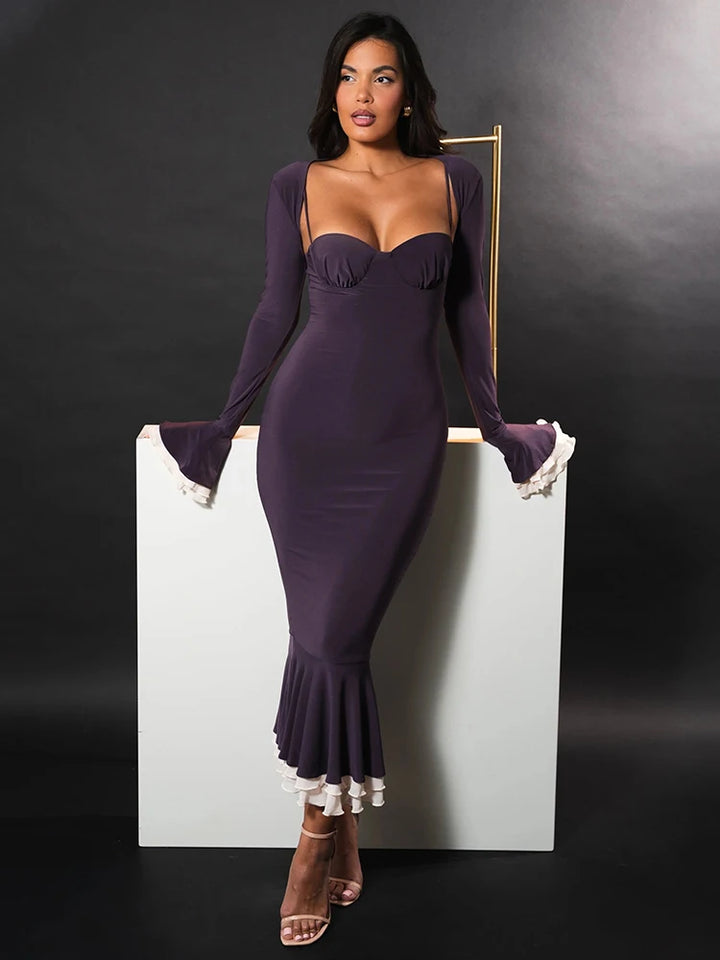 Isalyn | Fishtail Elegance Maxi Dress